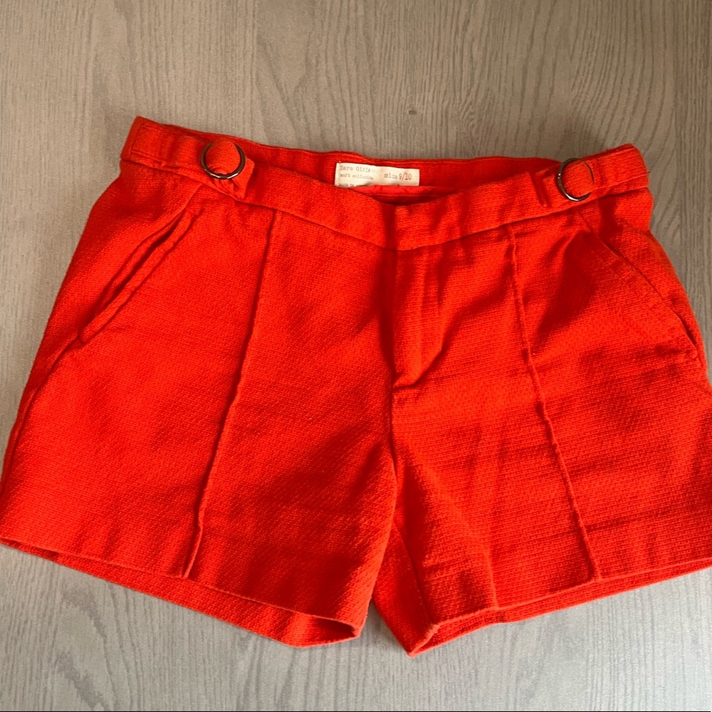 Zara Tweet Red Shorts
